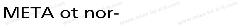 META ot nor字体转换